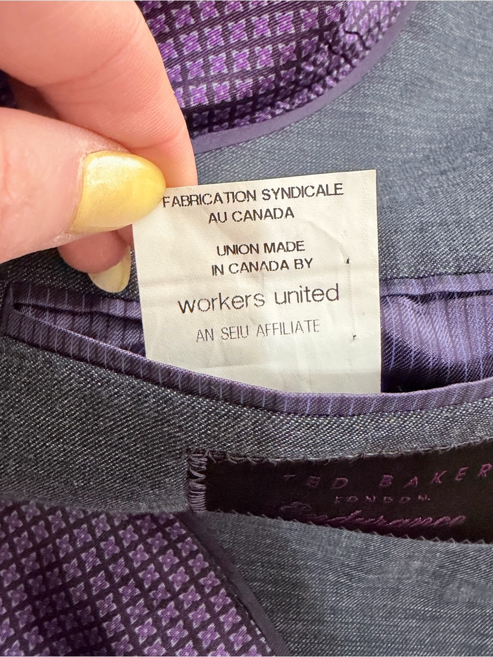 Ted Baker Endurance Kyle SPJ Gladio Blazer Sports Coat Wool Cotton Blue 38R - Picture 9 of 10